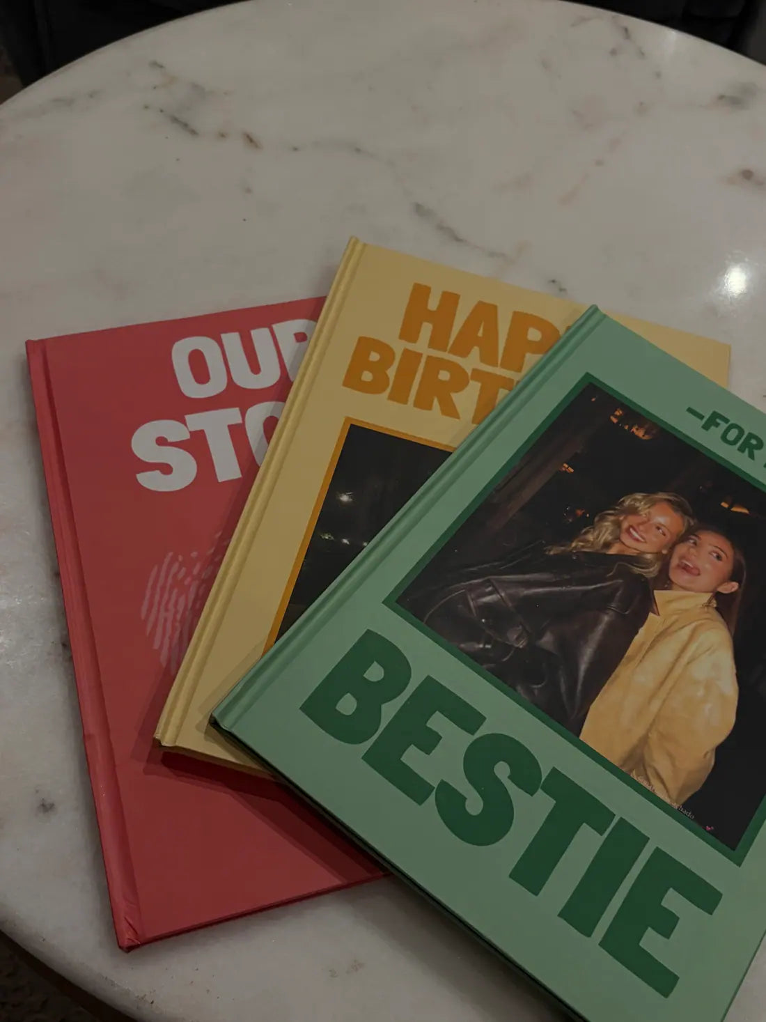 A Picskis photobook, printed and opened at home