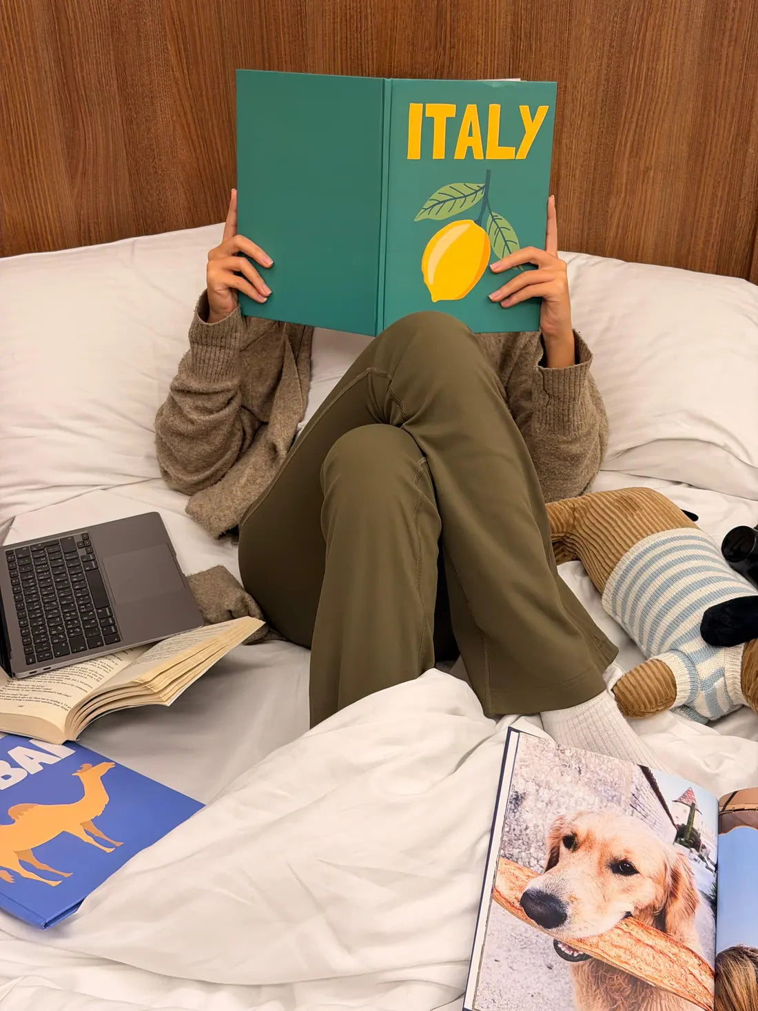 A Picskis photobook, printed and opened at home